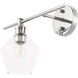 Gene 1 Light 14.7 inch Chrome Wall sconce Wall Light, Left