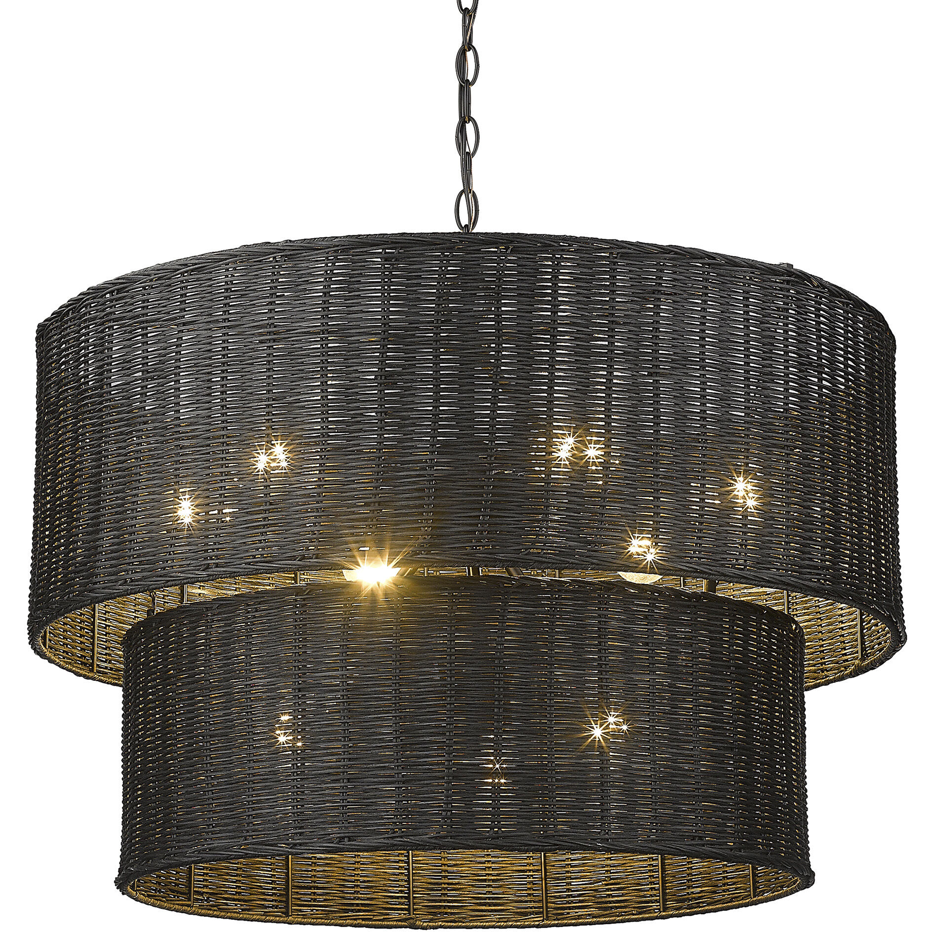Erma 28.38 inch 60.00 watt Matte Black Chandelier Ceiling Light