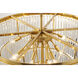 Canada 15 Light 32 inch Gold Chandelier Ceiling Light