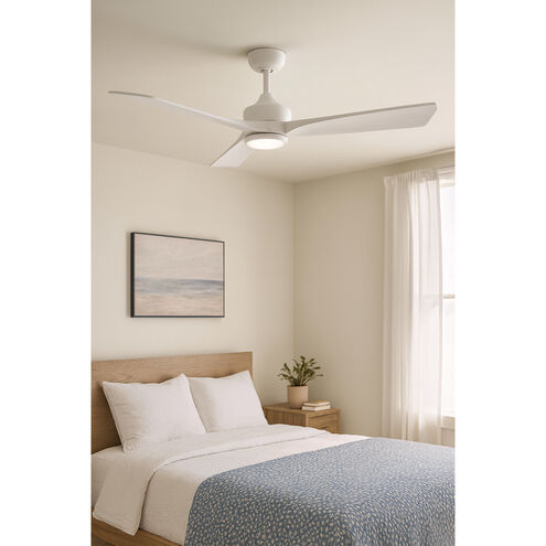 Sculpt 60 inch Matte White Fan