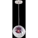 Nest 1 Light 8 inch Silver Drop Light Ceiling Light in Amethyst Studio Glass