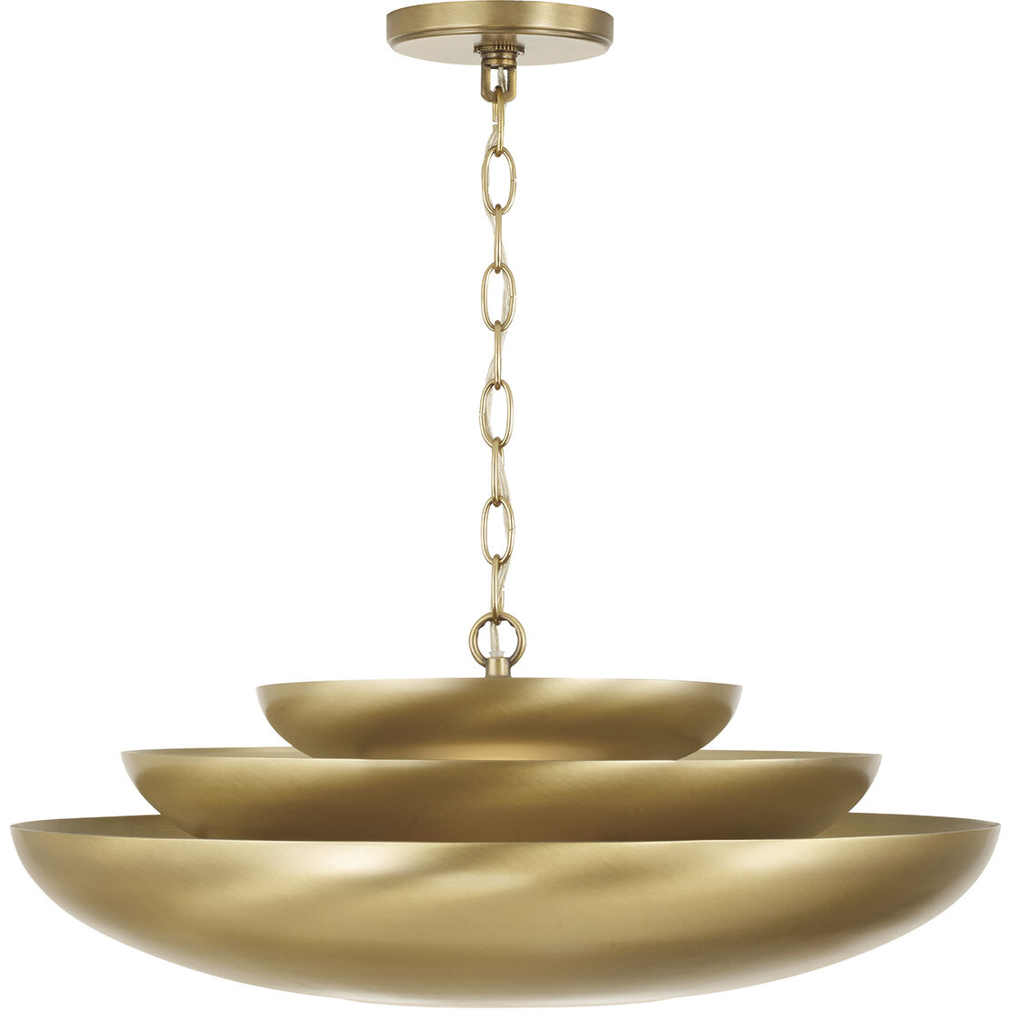 Gia 1 Light 21.5 inch Aged Brass Pendant Ceiling Light