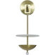 Astra LED 8 inch Brass and Bronze Sconce Wall Light