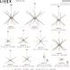 Soho 12 Light 36 inch Brushed Nickel Chandelier Ceiling Light