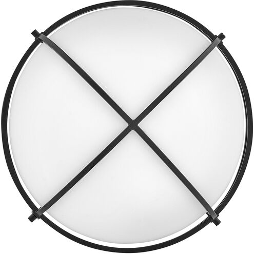 Saddler 3 Light 15.25 inch Black Flush Mount Ceiling Light