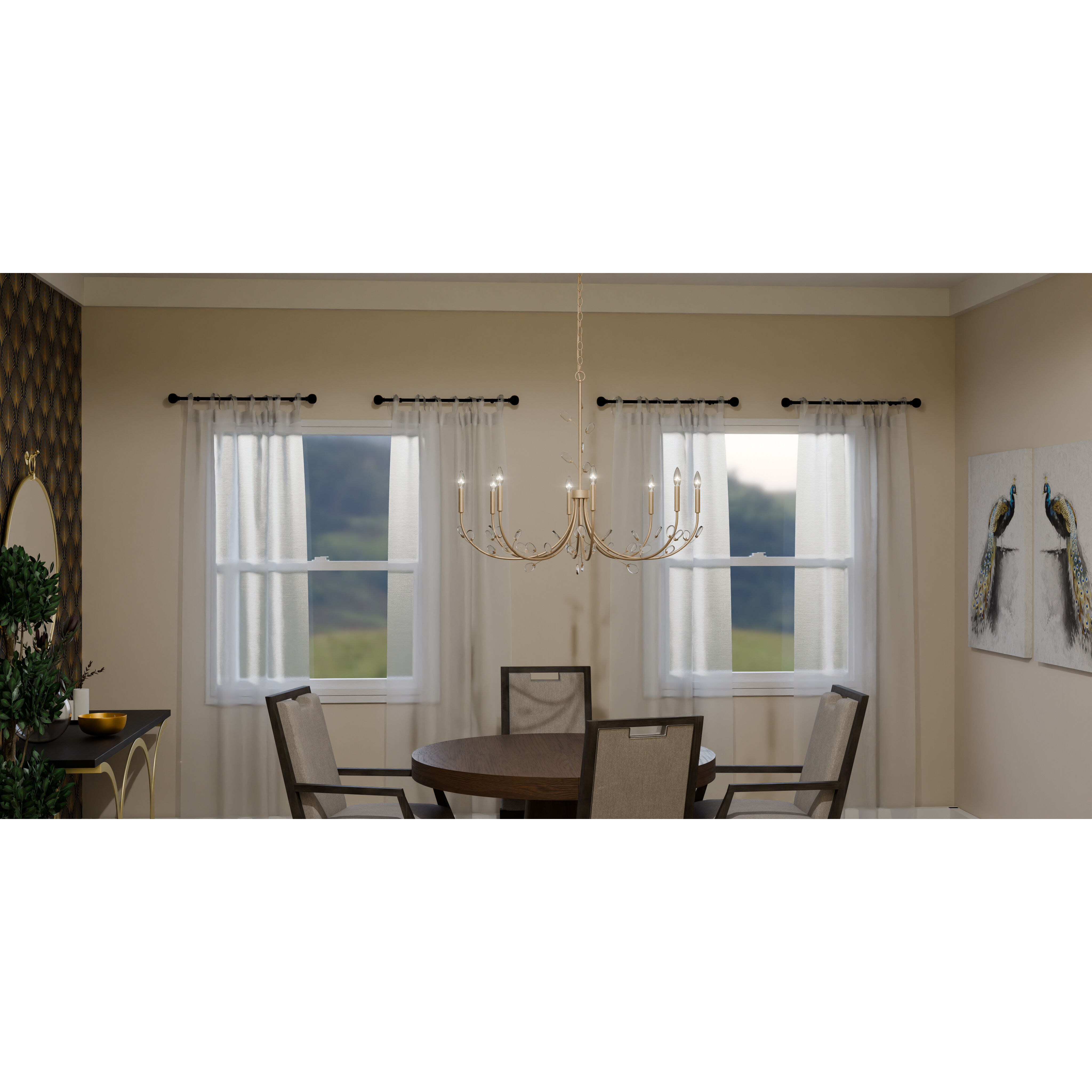 Heiress 8 Light 40 inch Bronze Gold Chandelier Ceiling Light