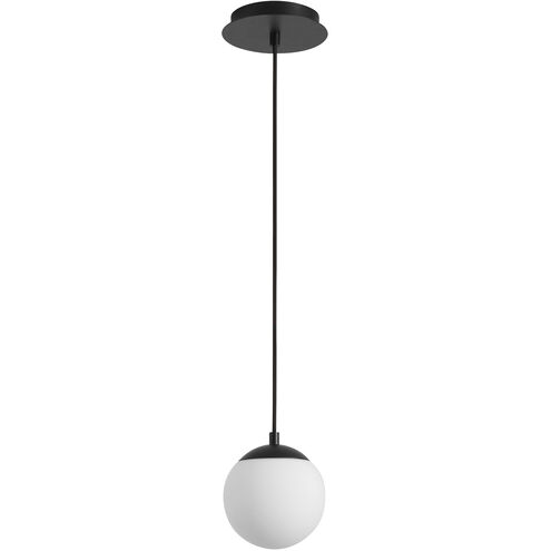 Luna 1 Light 6 inch Black Pendant Ceiling Light in 4000K