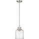 Kinsley 1 Light 8 inch Brushed Nickel Pendant Ceiling Light