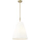 Adorra 3 Light 16 inch Vintage Brass Indoor Pendant Ceiling Light