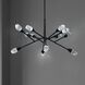 Beyond Synapse LED 31.5 inch Black Chandelier Ceiling Light, Beyond