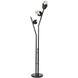 Chrysalis 74.4 inch 5 watt Ink Floor Lamp Portable Light in Black Crystal
