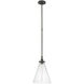 Chapman & Myers Parkington LED 11 inch Bronze Conical Pendant Ceiling Light