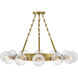 Coco 12 Light 32 inch Lacquered Brass Chandelier Ceiling Light