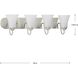 Classic 4 Light 30 inch Brushed Nickel Bath Vanity Wall Light