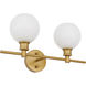 Collier 2 Light 19 inch Brass Wall sconce Wall Light