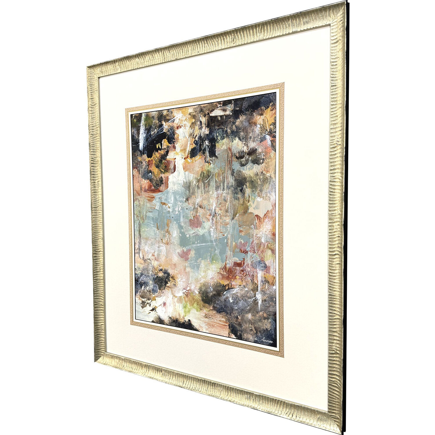 Mystic Marina Multi and Brown and Green and Pink Framed Art