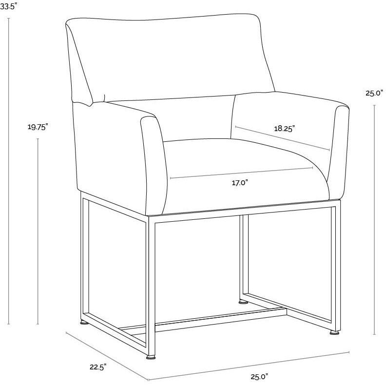 Greco Aura Teal Dining Armchair
