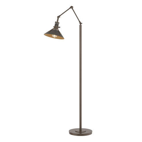 Henry 60.8 inch 60.00 watt Bronze and Dark Smoke Swing Arm Floor Lamp Portable Light in Bronze/Dark Smoke