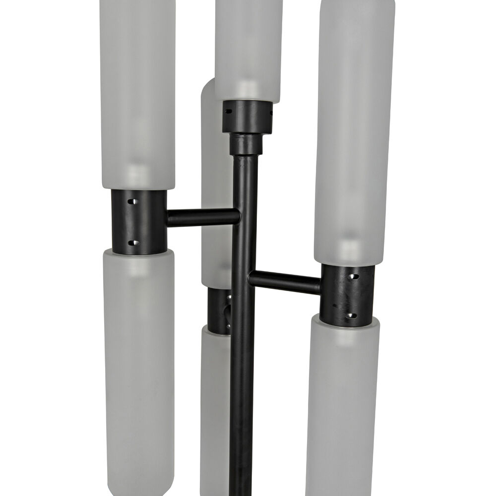 Dominique 68 inch 25.00 watt Matte Black Floor Lamp Portable Light