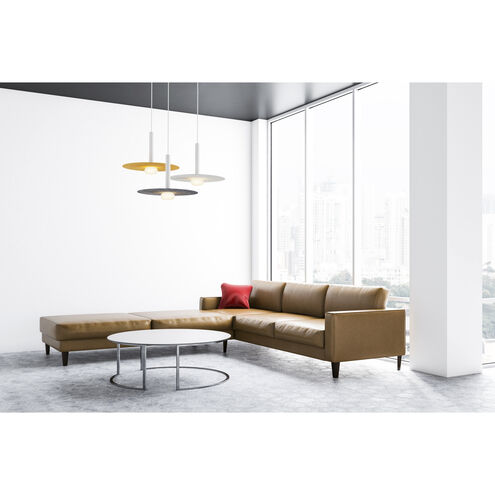 Combi LED 49 inch Matte White Pendant Ceiling Light, Suspension / Flush Mount 2-in-1