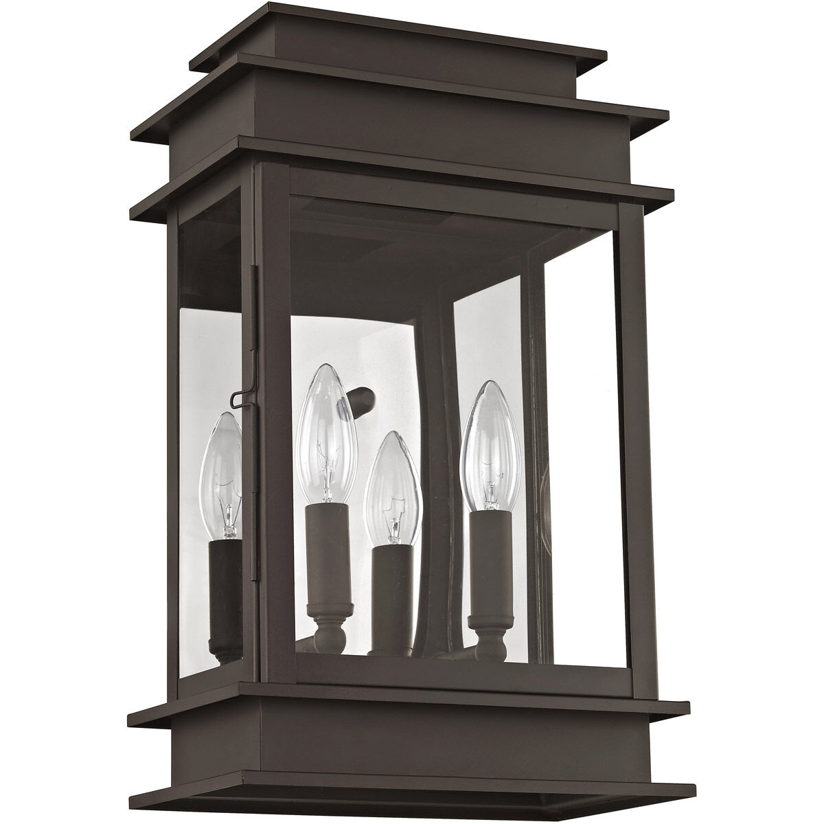 Princeton 2 Light 15 inch Bronze Outdoor Wall Lantern