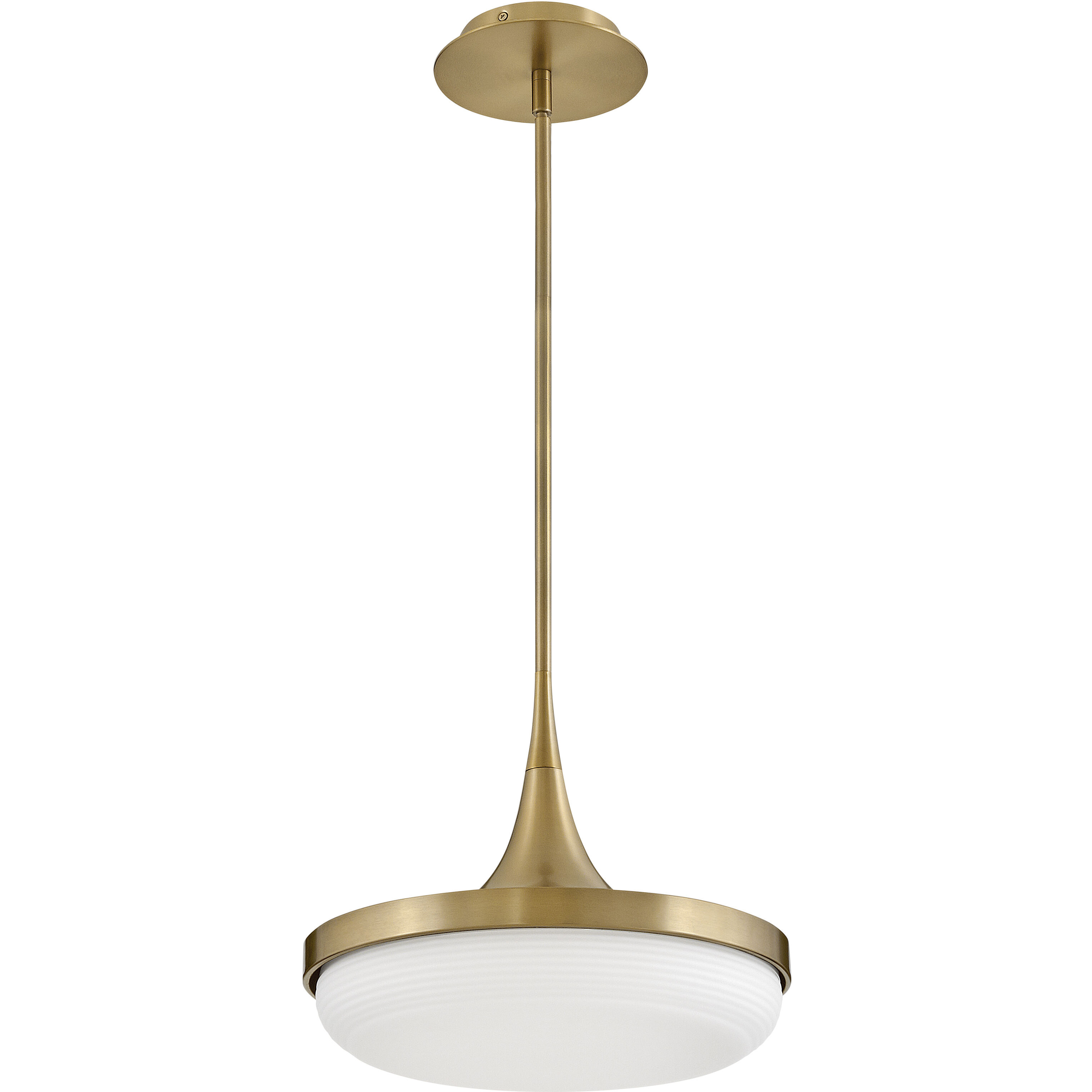Elsa LED 14 inch Lacquered Brass Pendant Ceiling Light, Semi-Flush Mount