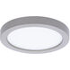 Round LED 5.25 inch Nickel Flush Mount Ceiling Light in 3500K