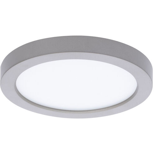 Round LED 5.25 inch Nickel Flush Mount Ceiling Light in 3500K