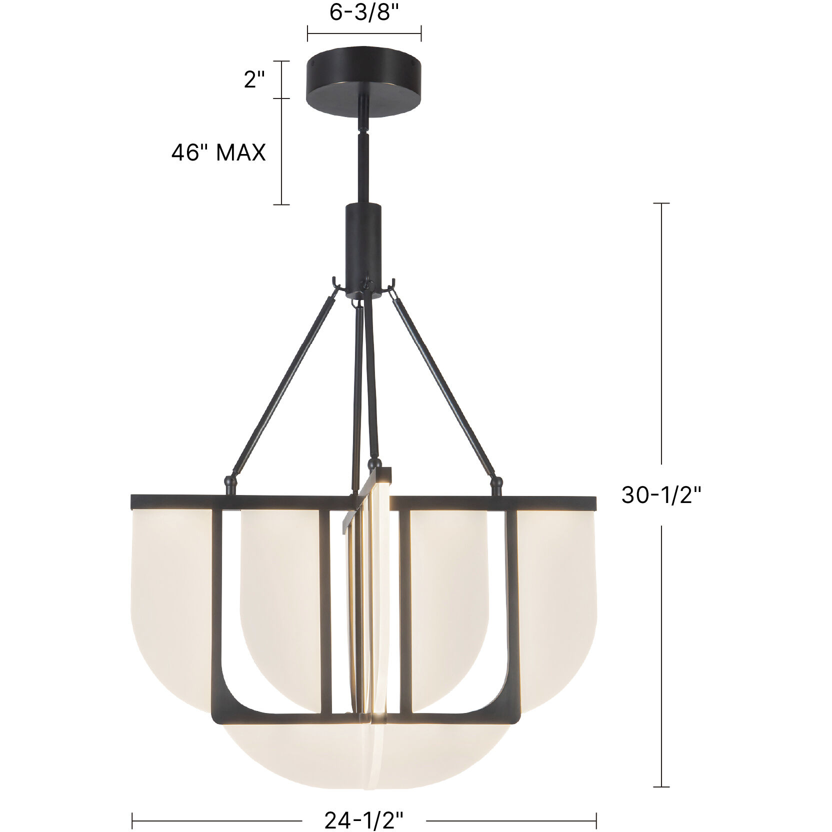 Anders 24.5 inch Vintage Brass Chandelier Ceiling Light