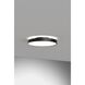 Rhythm LED 18 inch Black Flush Mount Ceiling Light in Direct/Indirect