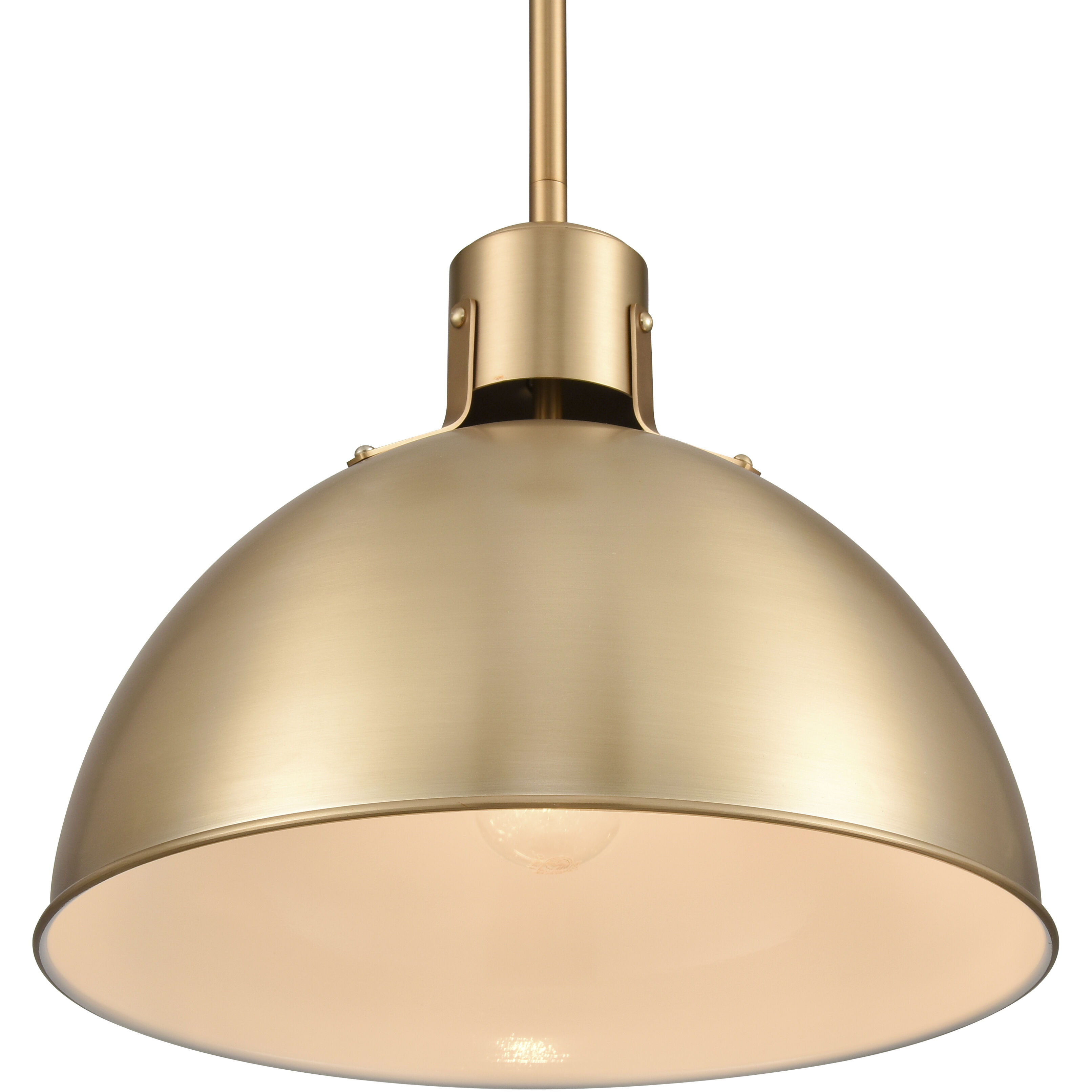 Zayne 1 Light 12 inch Brushed Gold Pendant Ceiling Light