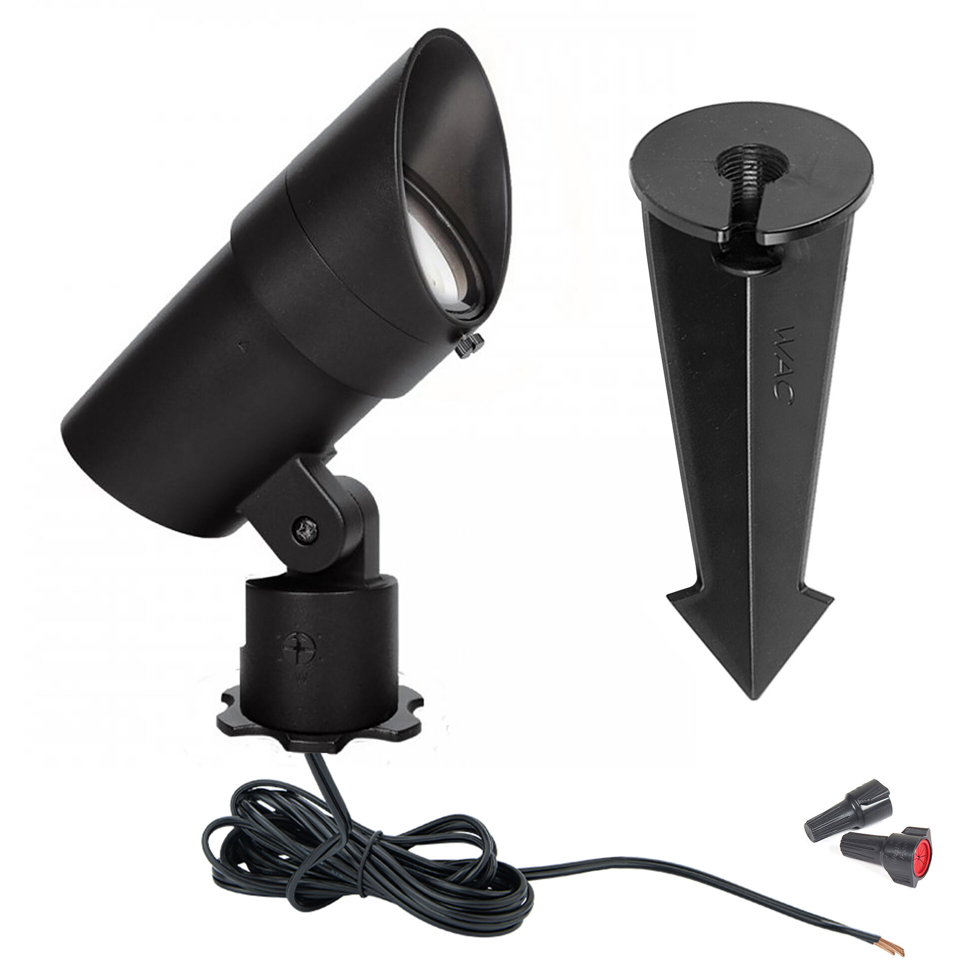 Tyler Black 35 watt LED Spot and Flood Lighting in 3000K, Low Voltage Accent Light, WAC Landscape