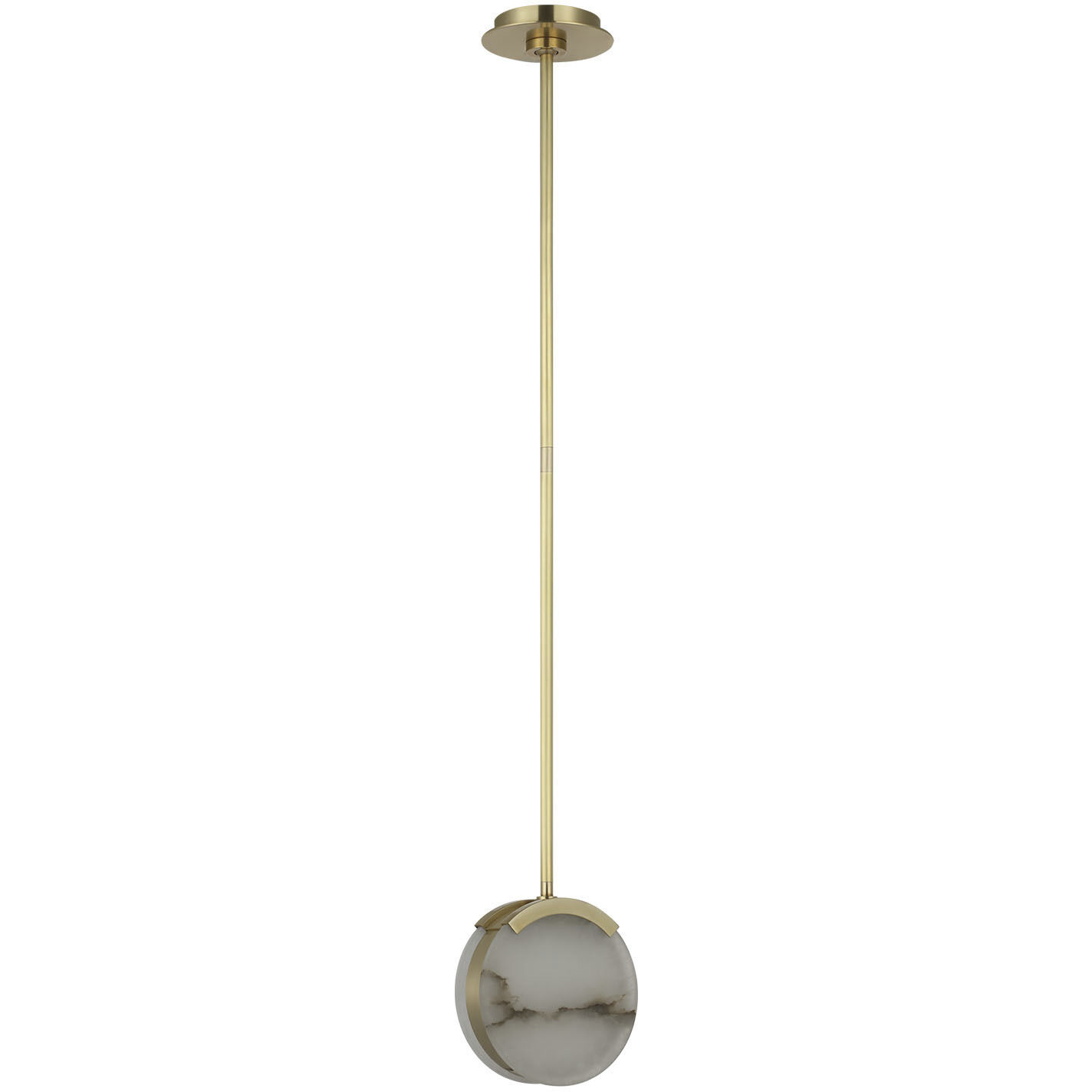 Kelly Wearstler Melange LED 7 inch Antique-Burnished Brass Pendant Ceiling Light