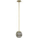 Kelly Wearstler Melange LED 7 inch Antique-Burnished Brass Pendant Ceiling Light