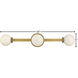 Audrey LED 26 inch Heritage Brass Bath Light Wall Light