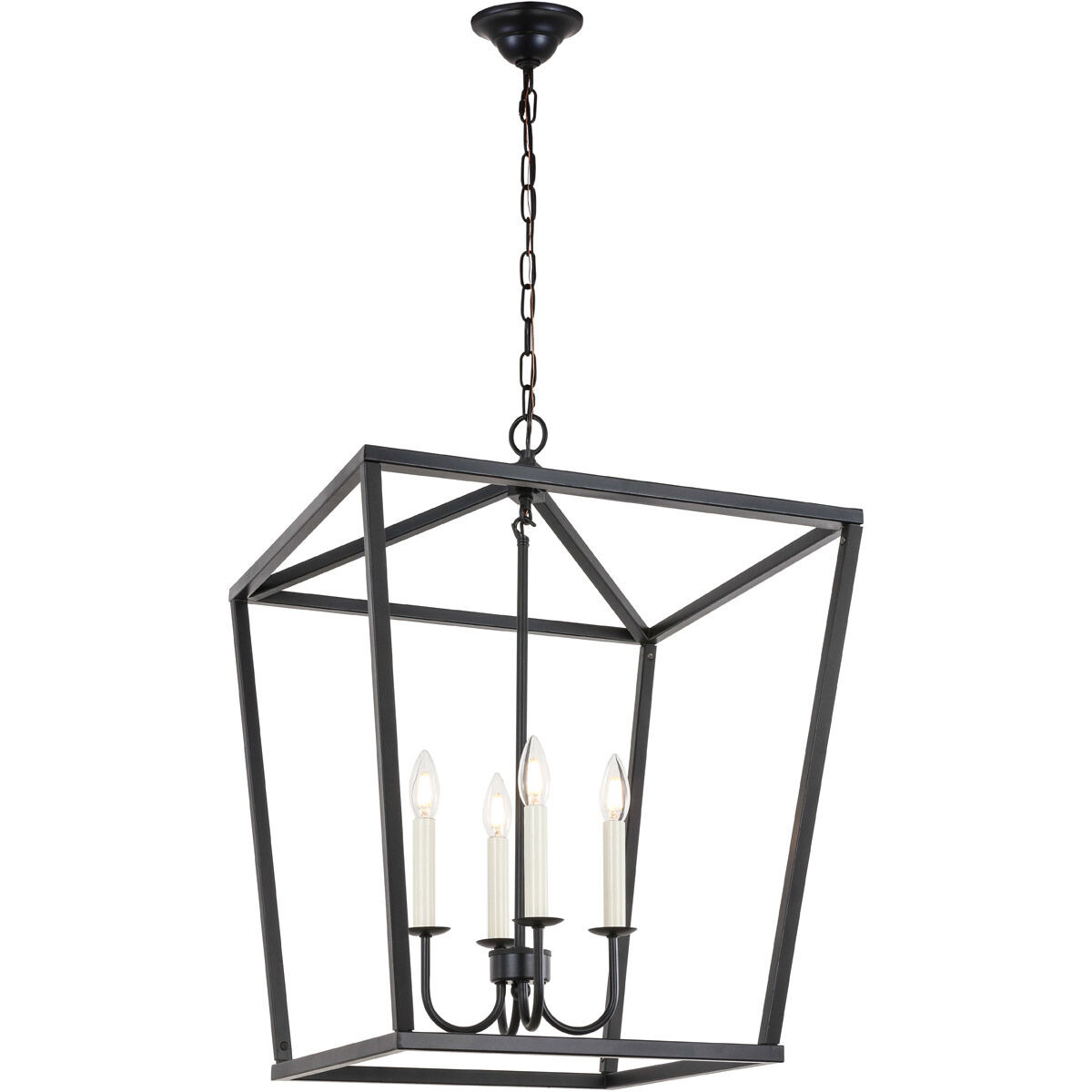 Maddox 4 Light 20 inch Black Pendant Ceiling Light