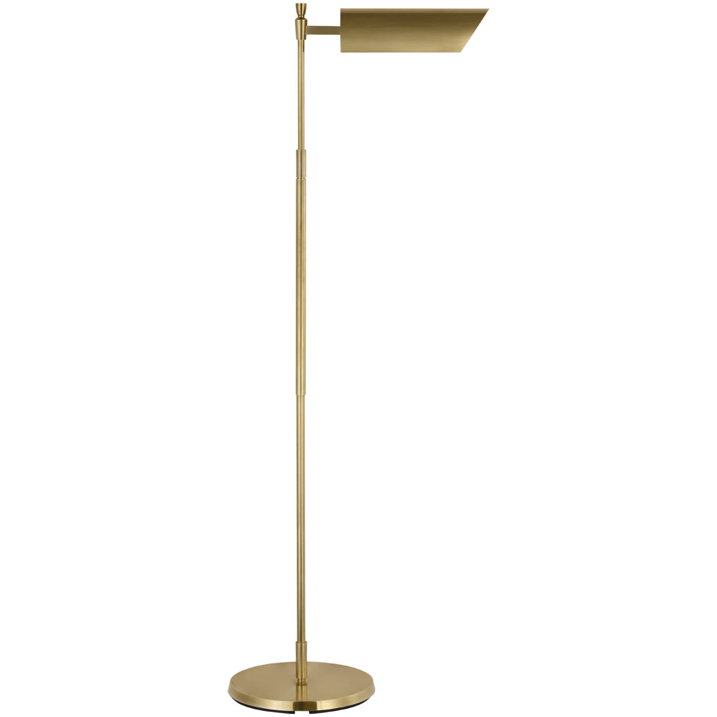 Thomas O'Brien Bravo 43.5 inch 8.00 watt Hand-Rubbed Antique Brass Adjustable Pharmacy Floor Lamp Portable Light