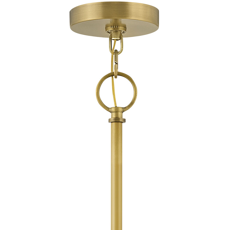 Jolie LED 30 inch Heritage Brass Chandelier Ceiling Light