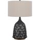 Oskaloosa 29 inch 150.00 watt Charcoal Grey Table Lamp Portable Light