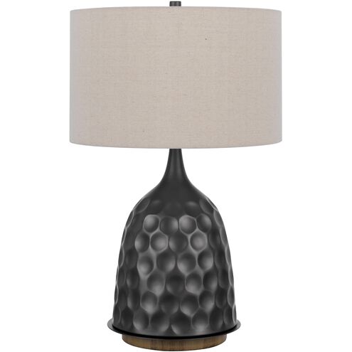 Oskaloosa 29 inch 150.00 watt Charcoal Grey Table Lamp Portable Light