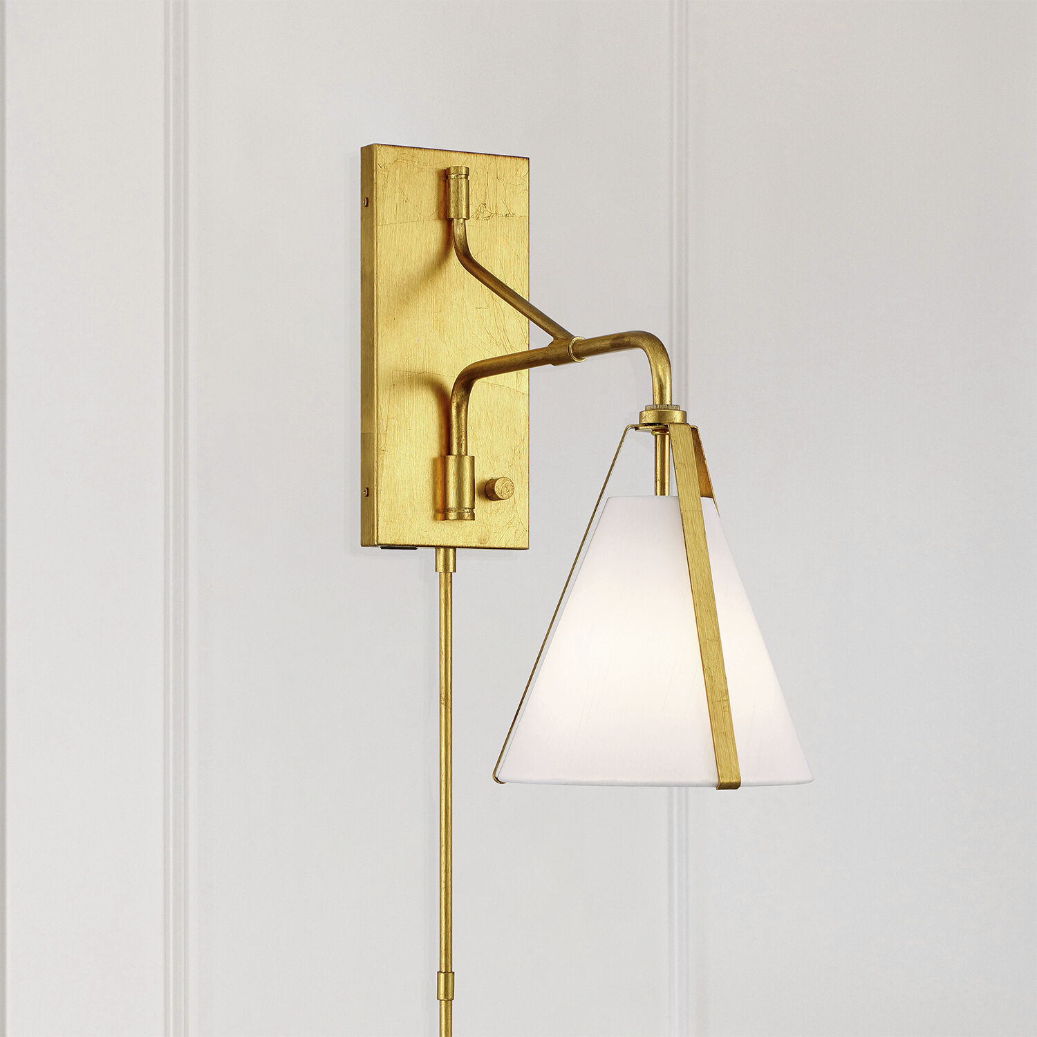 Fulton 18 inch 60.00 watt Antique Gold Task Sconce Wall Light