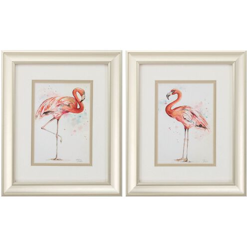 Waterside Collection Pink Framed Art