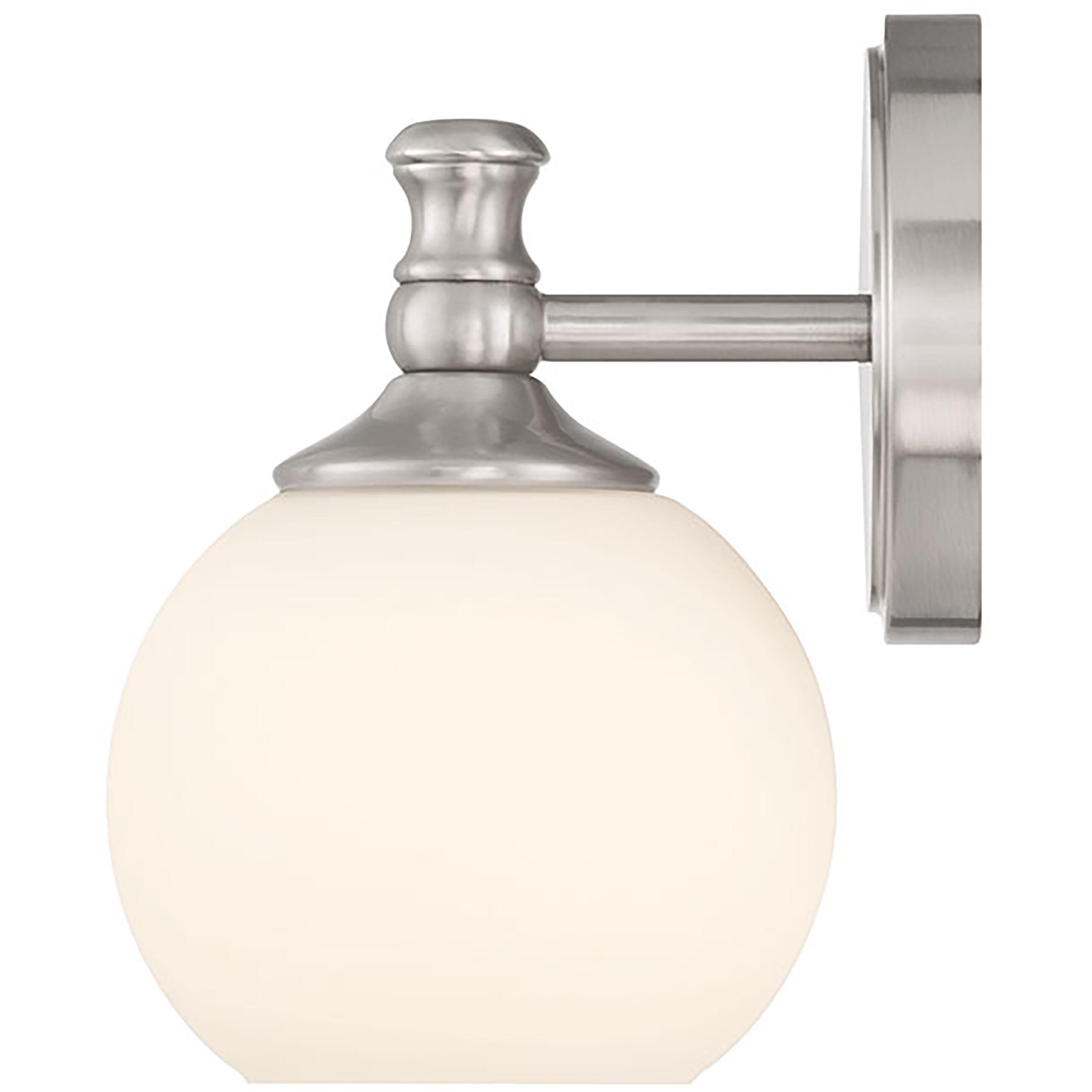 Orlisse 1 Light 6 inch Brushed Nickel Wall Sconce Wall Light