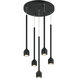 Lumenagio LED Matte Black Pendant Ceiling Light