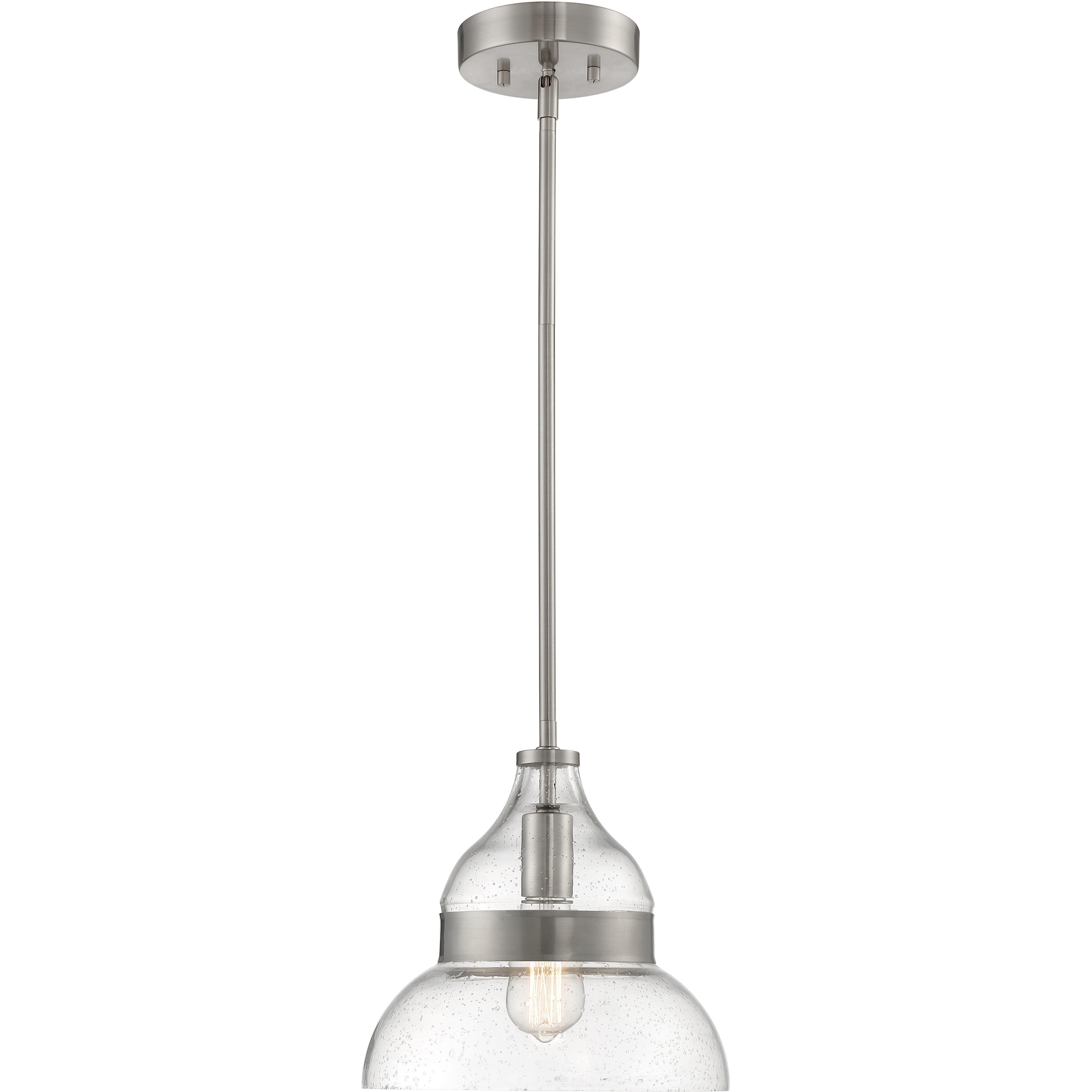 Smyth 1 Light 11 inch Brushed Polished Nickel Mini Pendant Ceiling Light