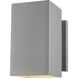Pohl 1 Light 9 inch Painted Brushed Nickel Outdoor Wall Lantern