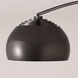 Half Dome 1 Light 5 inch Black Nickel Wall Mounted Arc Lamp Wall Light in Black Nickel Steel