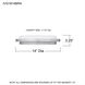 Irving 14 inch Brushed Aluminum Semi-Flush Mount Ceiling Light