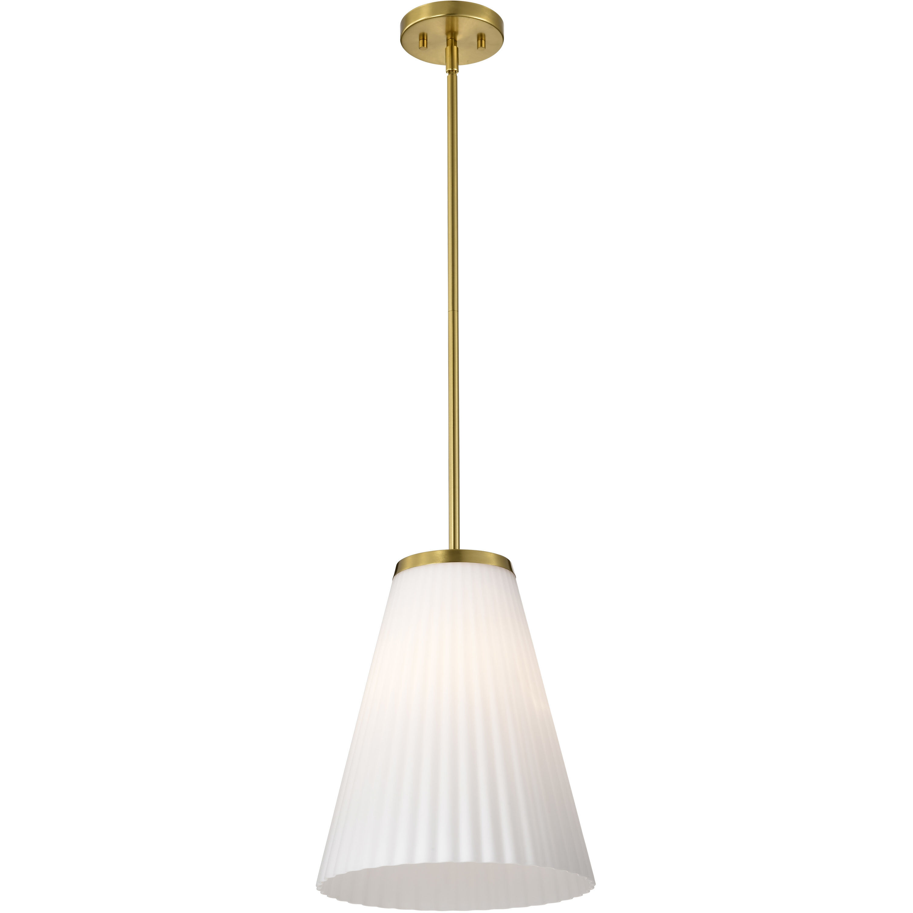 Royale 12 inch Burnished Brass Pendant Ceiling Light