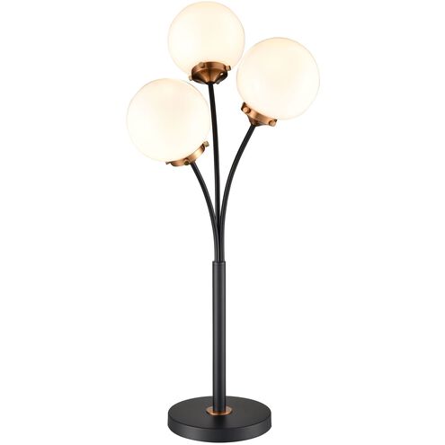 Boudreaux 32 inch 60 watt Matte Black Table Lamp Portable Light